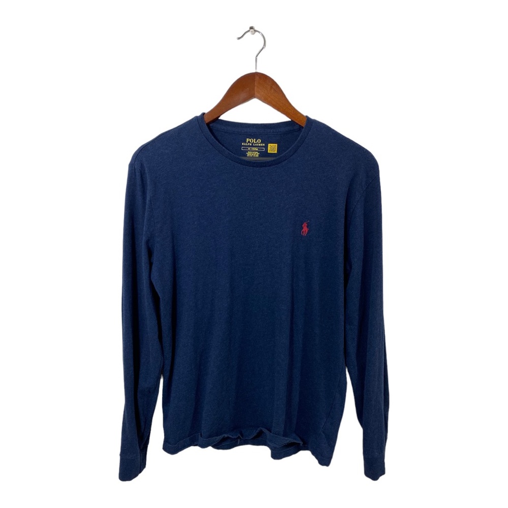 Polo Ralph Lauren Jersey Long Sleeve Tee Shirt Blue Sz M